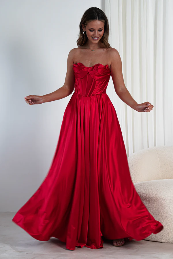 Robe de bal Yidibang à épaules dénudées, sans manches, dos nu, fente latérale et longueur au sol