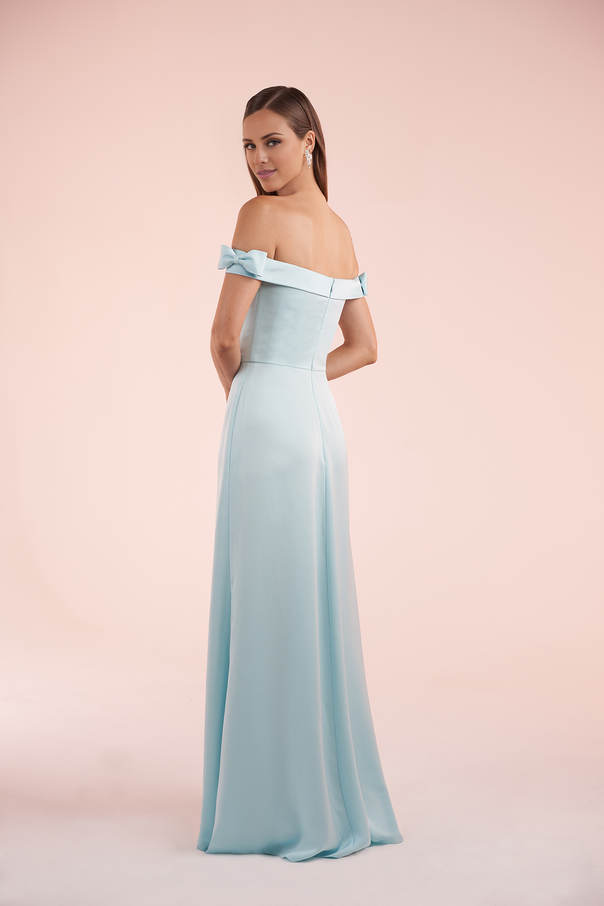 Robe de soirée Yidibang à épaules dénudées, sans manches, sans bretelles, dos nu, fente latérale et longueur au sol