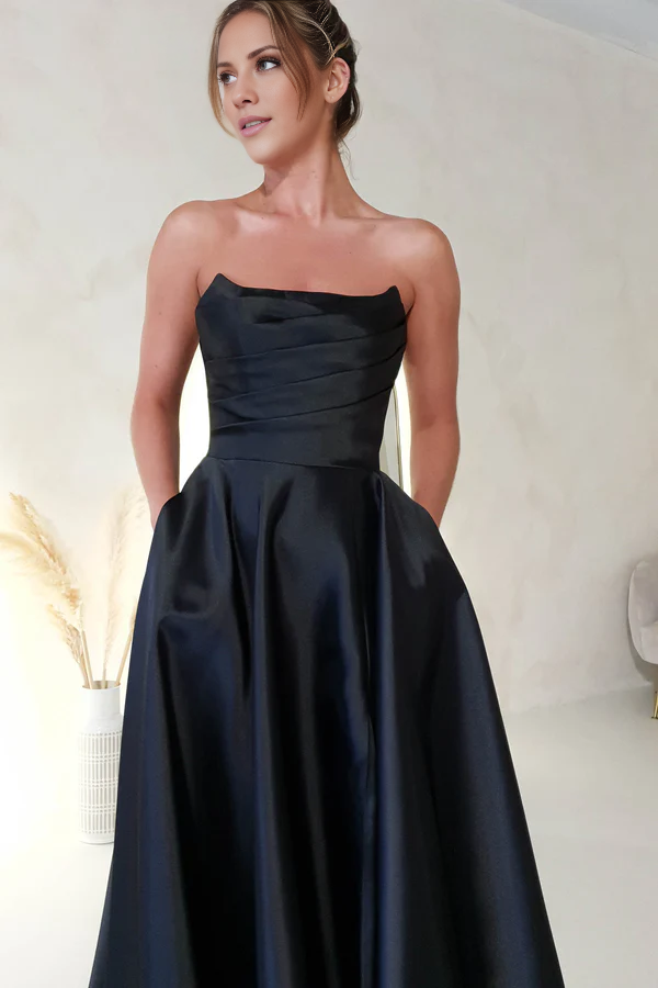 Robe de soirée Yidibang à épaules dénudées, sans manches, dos nu, fente latérale et longueur au sol