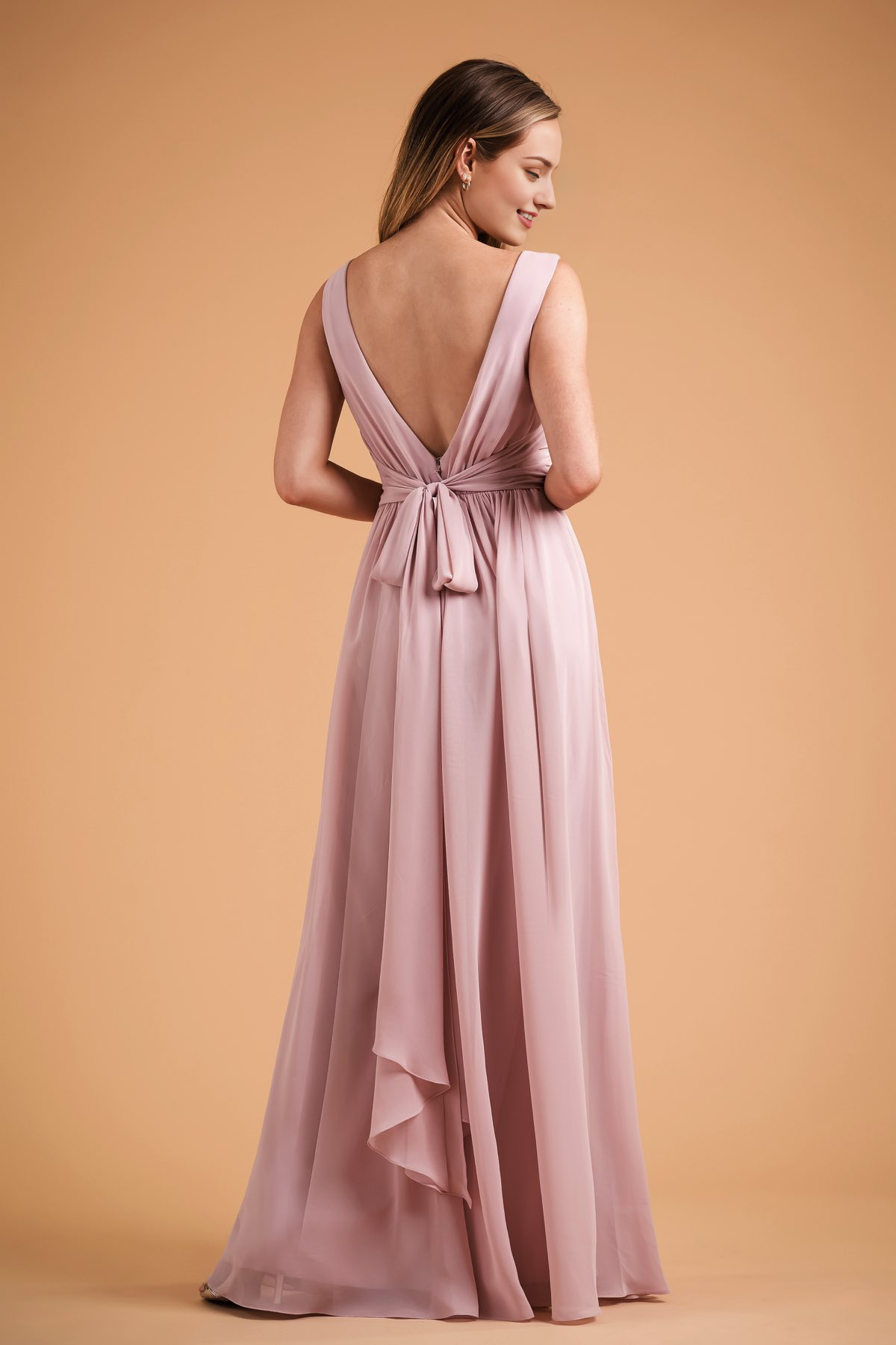 Robe de bal Yidibang à col en V, épaules dénudées, sans manches, dos nu, fente latérale et longueur au sol