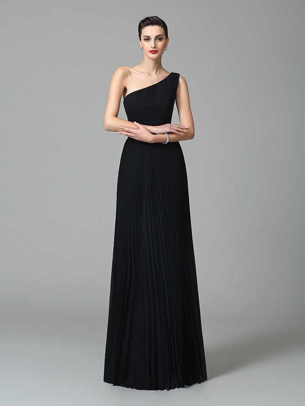 Robe longue en mousseline de soie, coupe trapèze/princesse, asymétrique, plissée, sans manches