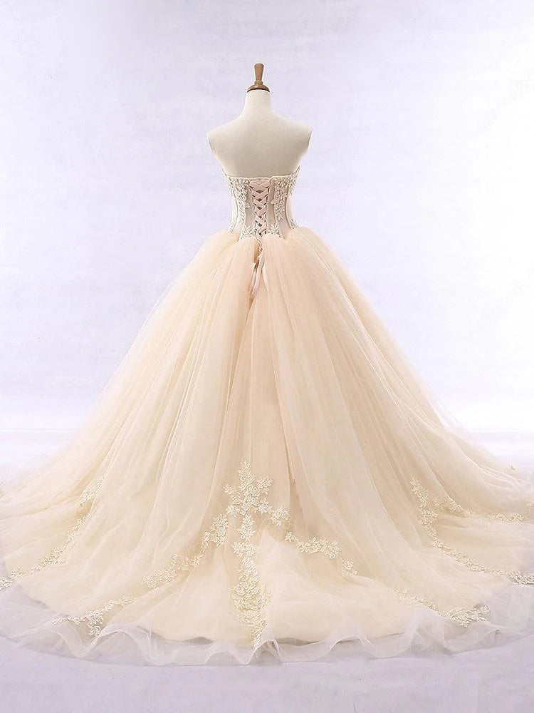 Robes de bal chics sans bretelles en tulle à lacets, décolleté en cœur, modestes, bon marché, longues robes de bal