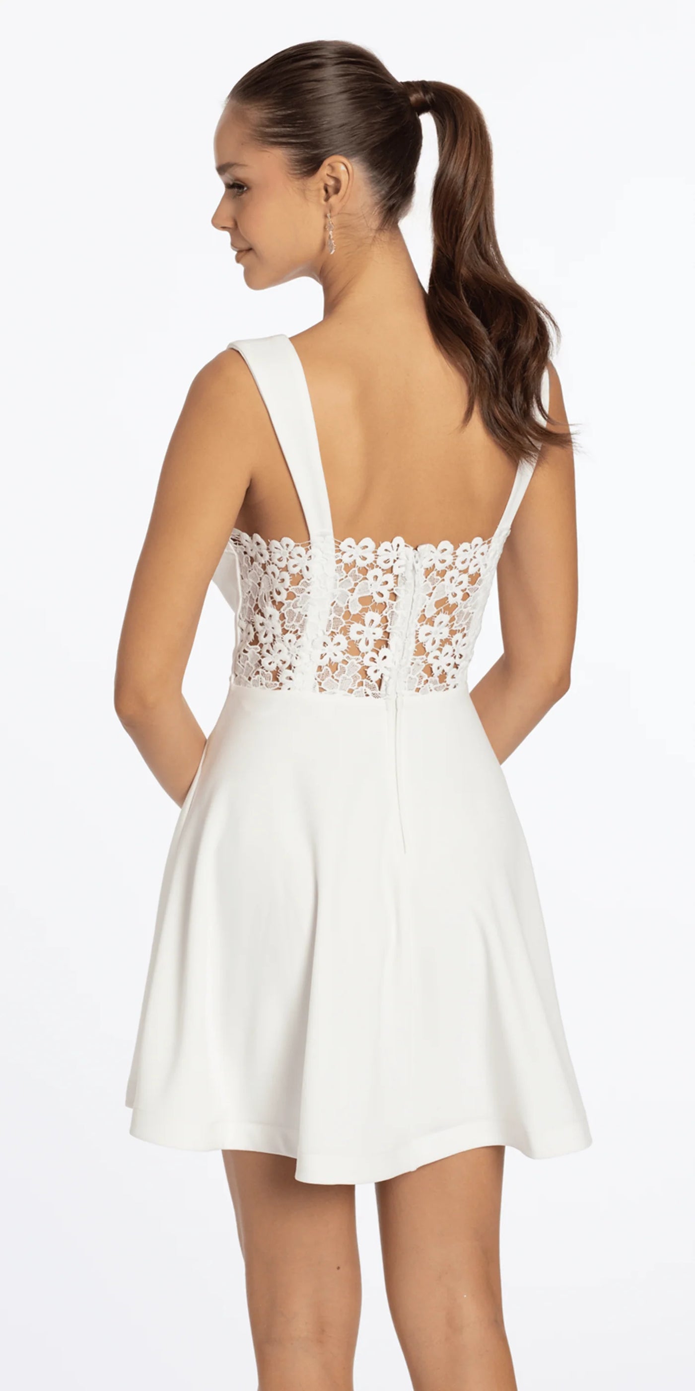Elegant A-line Dress - Sweetheart Mini Dress