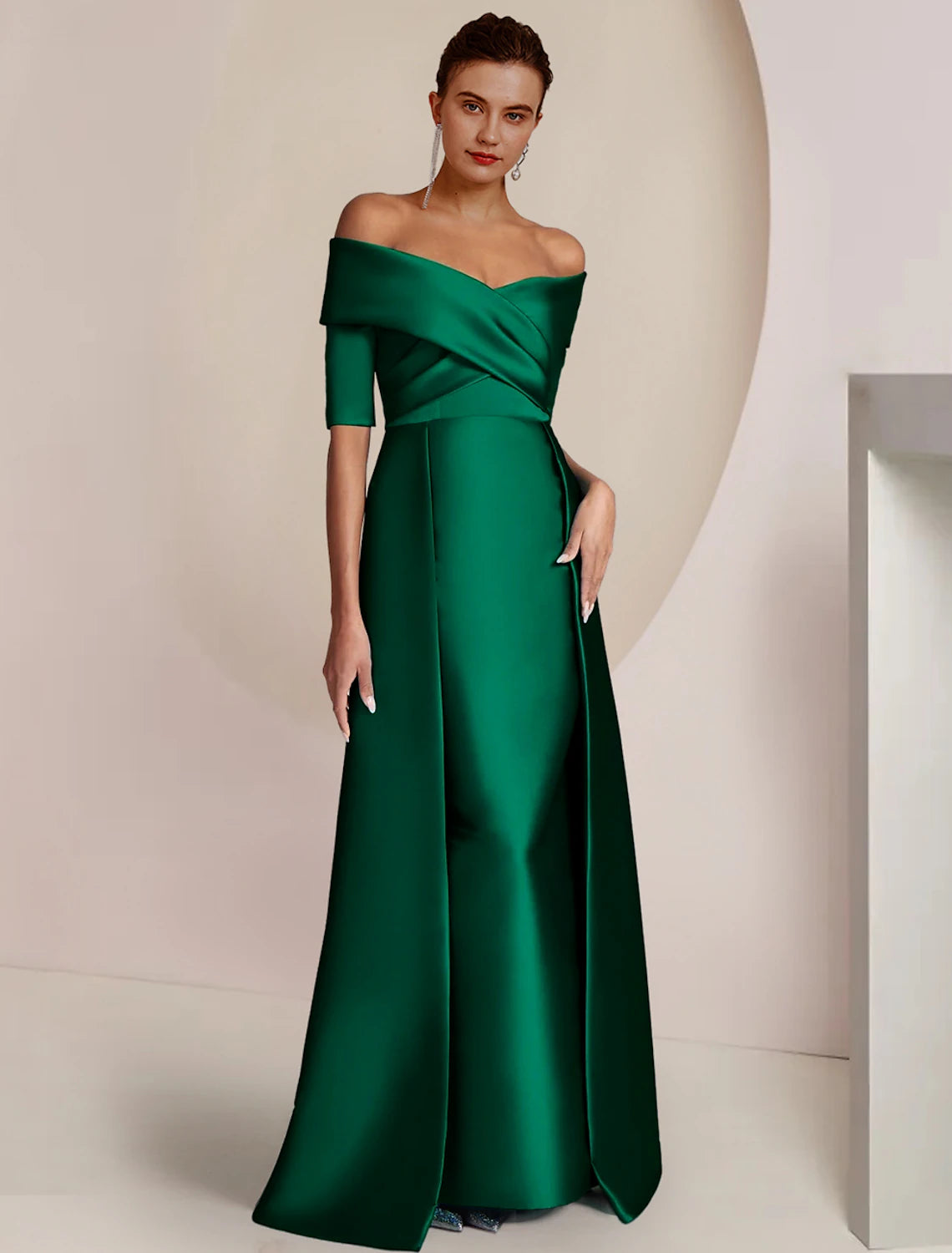 mother of the bride dresses with ruching Elegant Satin Sheath Dress Bottom Size:29x32 Savannah Classics, Morrison's, Piccadilly casual elegant maxi Full Back Sleeve Length