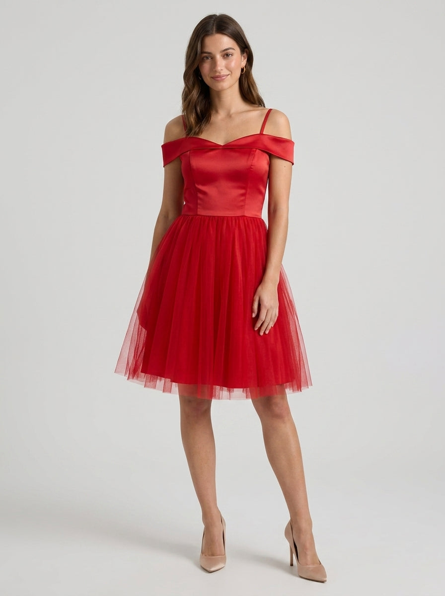 knee length red homecoming dresses Elegant A-Line Dress Satin Color Talla:US12 Pink and gray dresser Kids store Charleston sc