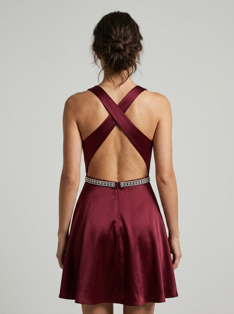 Elegant A-Line Homecoming Dress