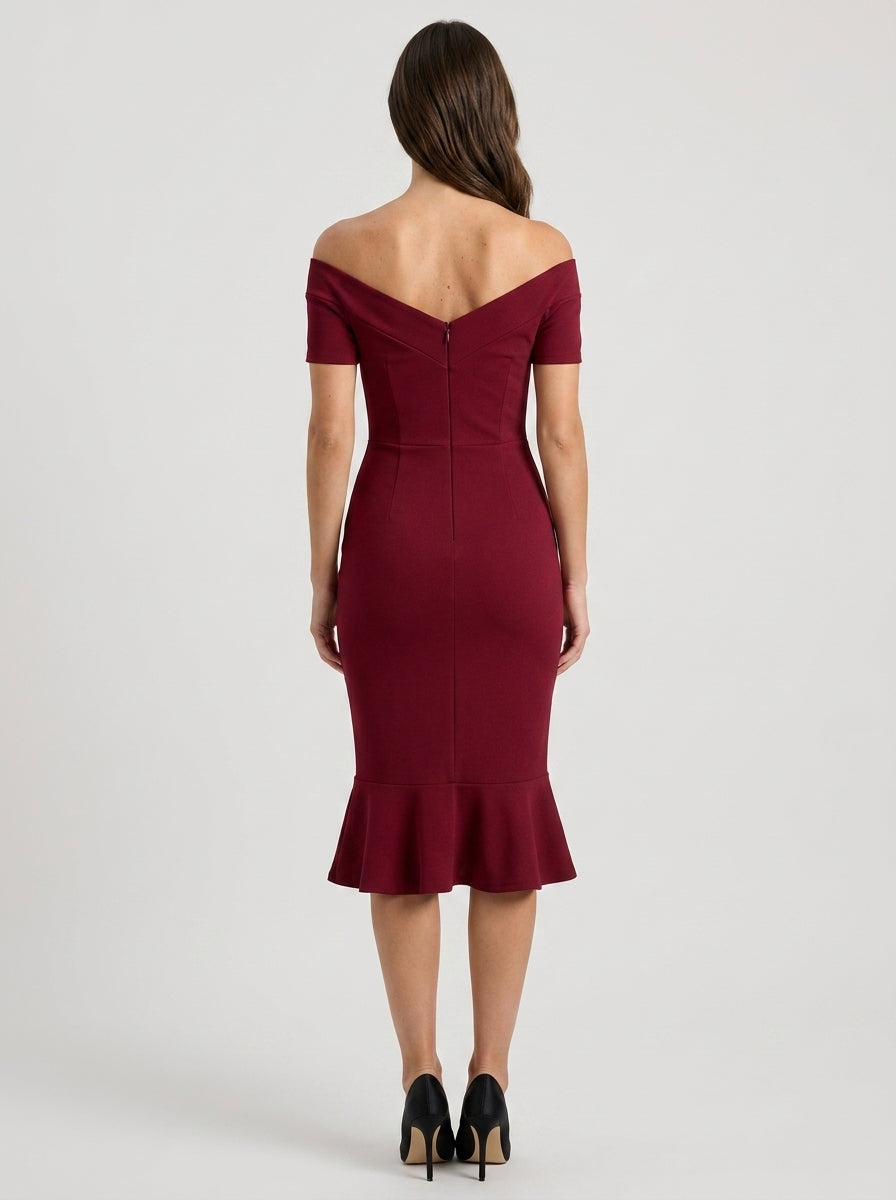 Elegant Shimmering A-Line Off-the-Shoulder Sweetheart Short Sleeve Lace-Up Corset Back Short Homecoming Dresses