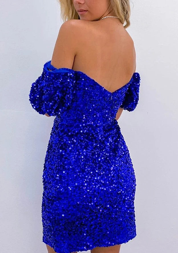Elegant Sleek Deep V-Neck Spaghetti Strap Criss-Cross Lace-Up Back Mini Satin Homecoming Dresses