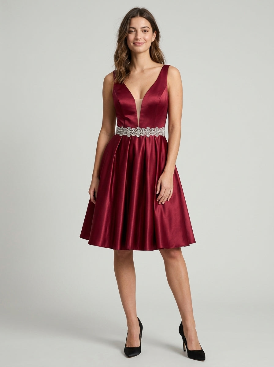 Elegant A-Line Homecoming Dress