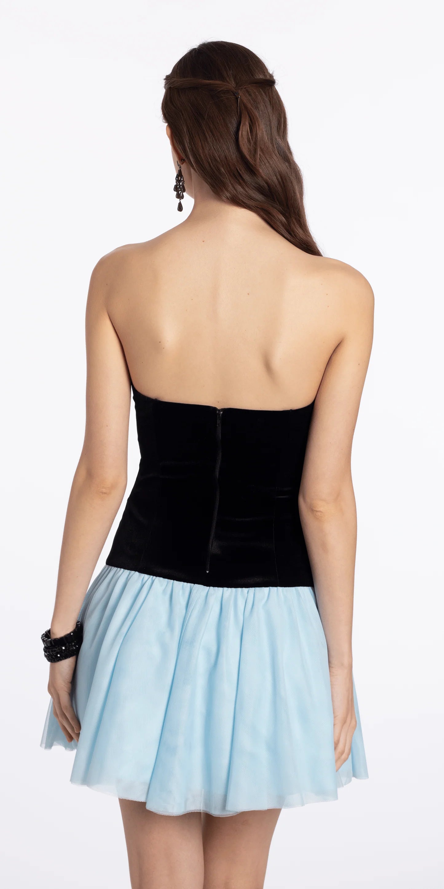 Elegant Strapless Sweetheart A-line Sleeveless Zipper Back Short Mini Homecoming Dresses