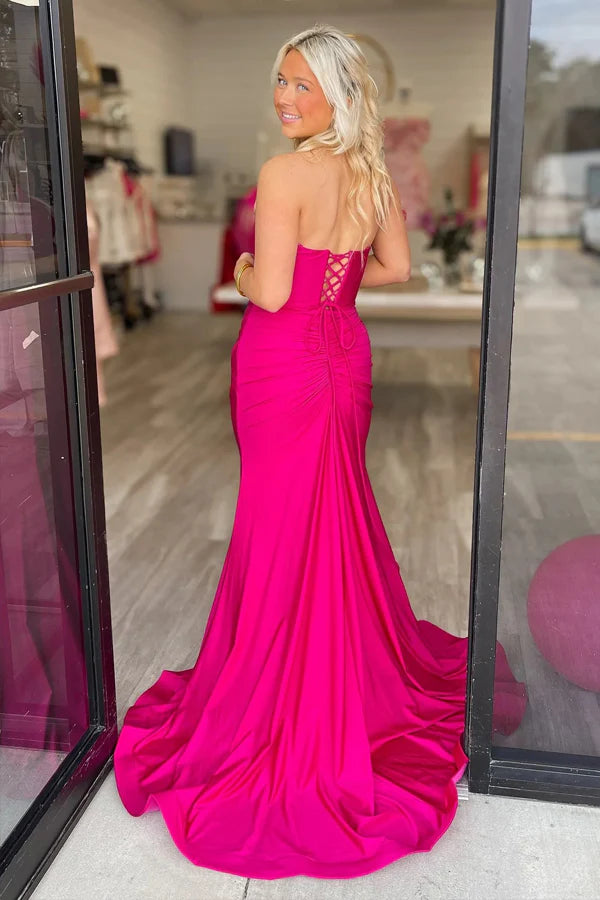 Glamorous Prom Dress with Spaghetti Straps, Side Cutouts and Open Back