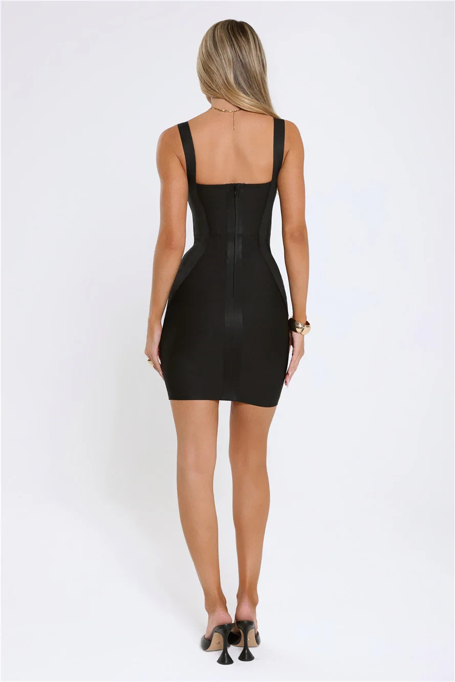 Glamorous Bodycon Sweetheart Neck Sleeveless Zipper Back Mini Bandage Homecoming Dresses for Party Nights