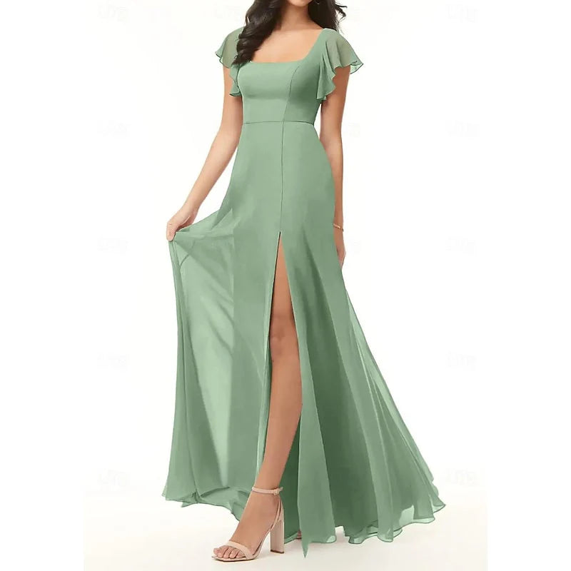 A-line/Princess Square Wedding Guest Dress Bridesmaid Dress
