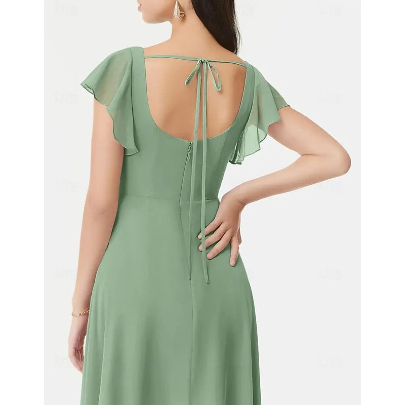 A-line/Princess Square Wedding Guest Dress Bridesmaid Dress