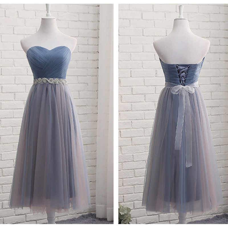 Einfaches Ballkleid A-Linie Herzausschnitt mit Schärpe Tüll Tee Länge 