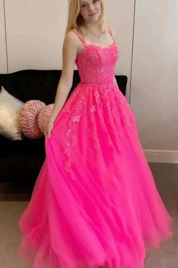 Teal Lace Beaded Tulle A-Line Prom Gown – V-Neck Rhinestone Waist Formal Ball Gown