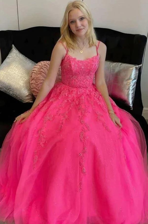 Teal Lace Beaded Tulle A-Line Prom Gown – V-Neck Rhinestone Waist Formal Ball Gown