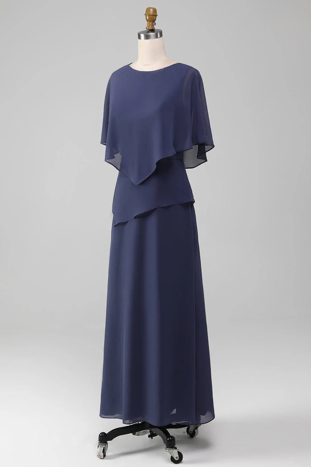 Cuillère cylindrique serrée thé longue vent et pluie mousseline de soie mariée mère de robes de mariée