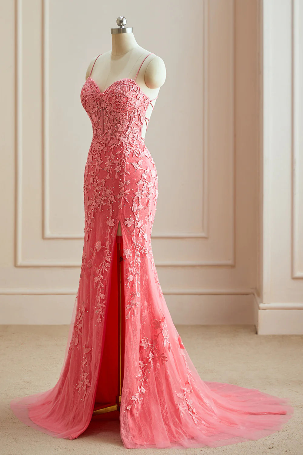 Sexy Meerjungfrau Ballkleider Criss Cross Back Abendkleider Heißer Verkauf Lange Formale Kleid