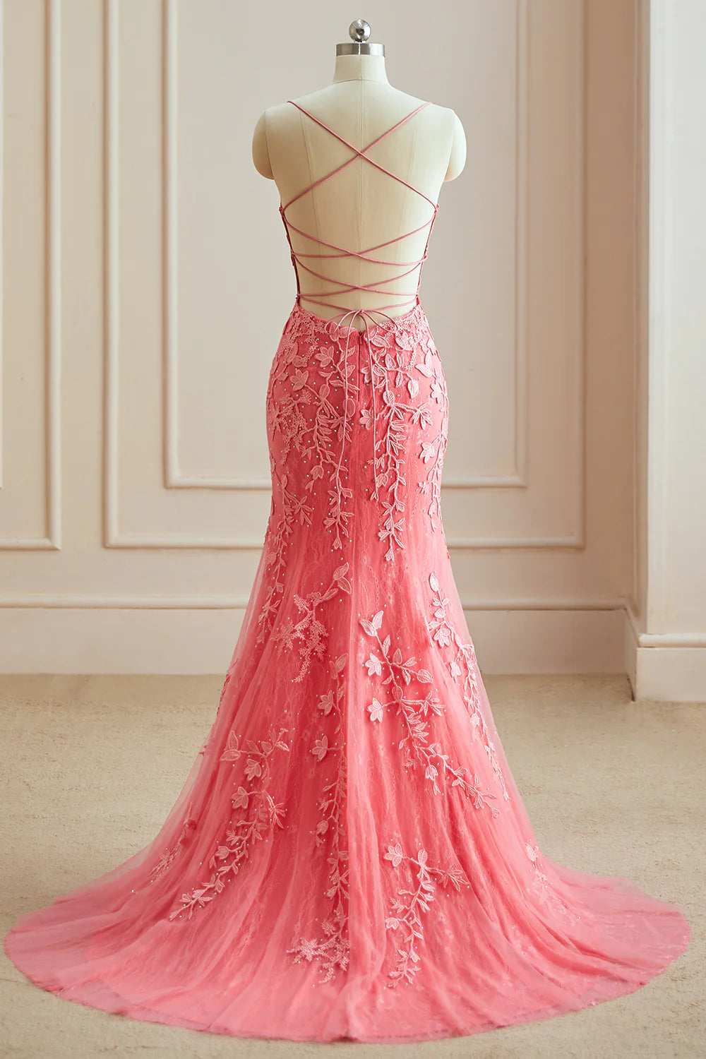 Sexy Meerjungfrau Ballkleider Criss Cross Back Abendkleider Heißer Verkauf Lange Formale Kleid