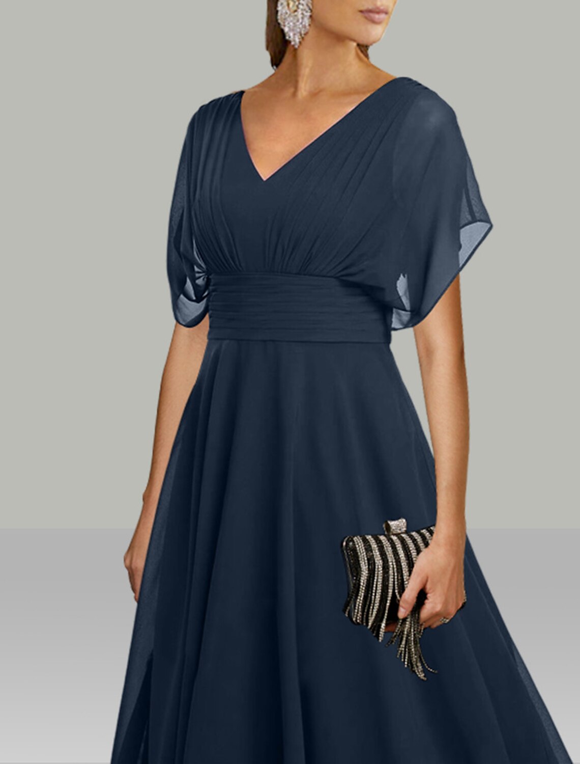 A-Line Wedding Guest Dresses Elegant Dress Holiday Fall Tea Length Sho – YiDiBang Dresses