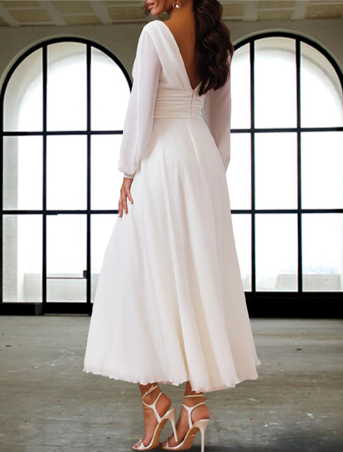 Reception Vintage 1940s / 1950s Simple Wedding Dresses Wedding Dresses A-Line Sweetheart Camisole Spaghetti Strap Knee Length Satin Bridal Gowns With Pleats