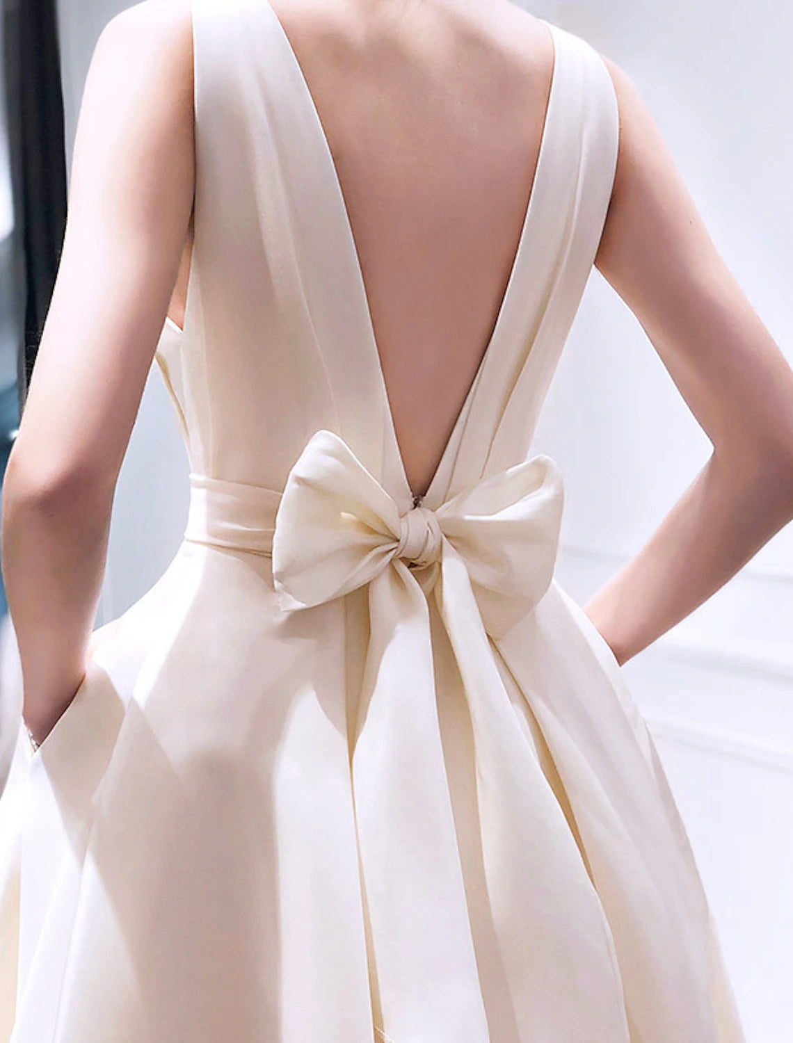 Robe de soirée couleur champagne pour femme, tenue de soirée sexy, petite robe courte, robe de banquet