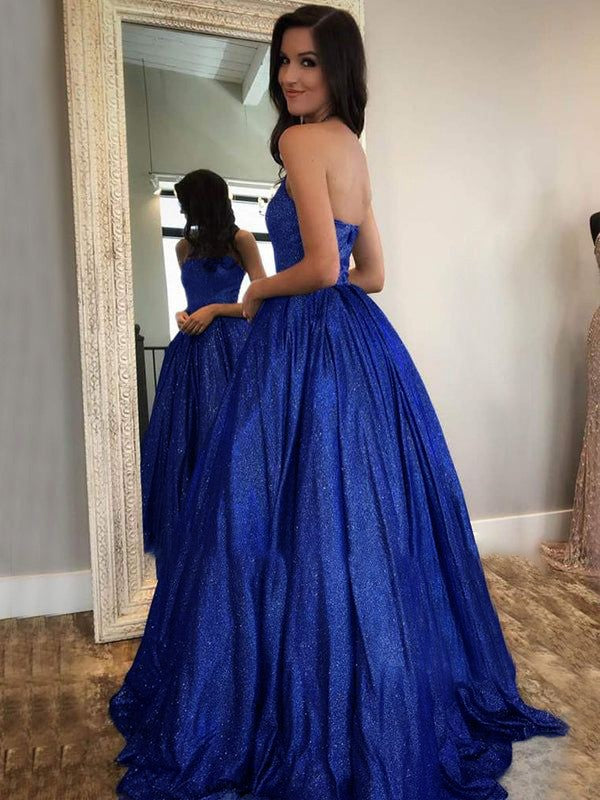 Robe de bal à volants, dos nu, sans manches, longueur au sol