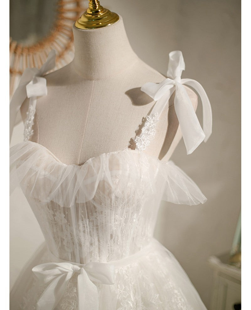 Robe de soirée d'anniversaire élégante et sexy à bretelles en perles de champagne sans manches Robe de cocktail dos nu avec nœud en forme de A/princesse champagne