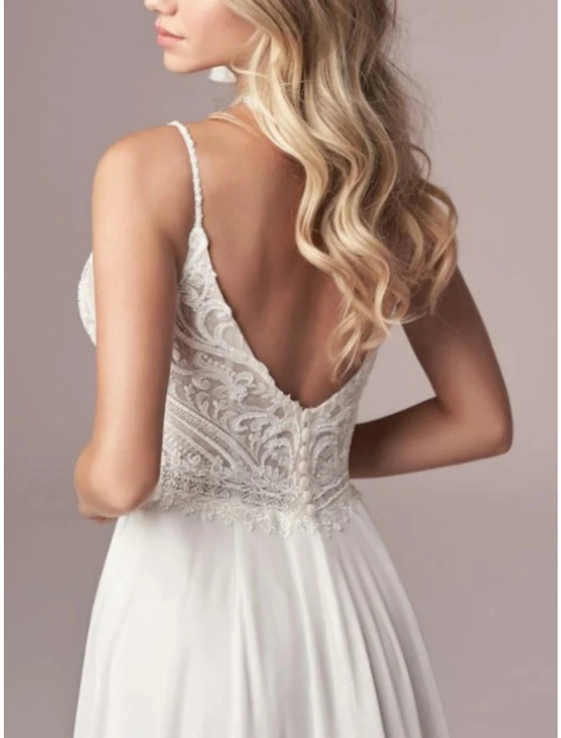 Hall Formale Brautkleider A-Linie Camisole Spaghettiträger Hofschleppe Chiffon Brautkleider mit Falten Split Front